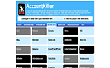 AccountKiller | Regisztrációnk megszüntetése weboldalakon